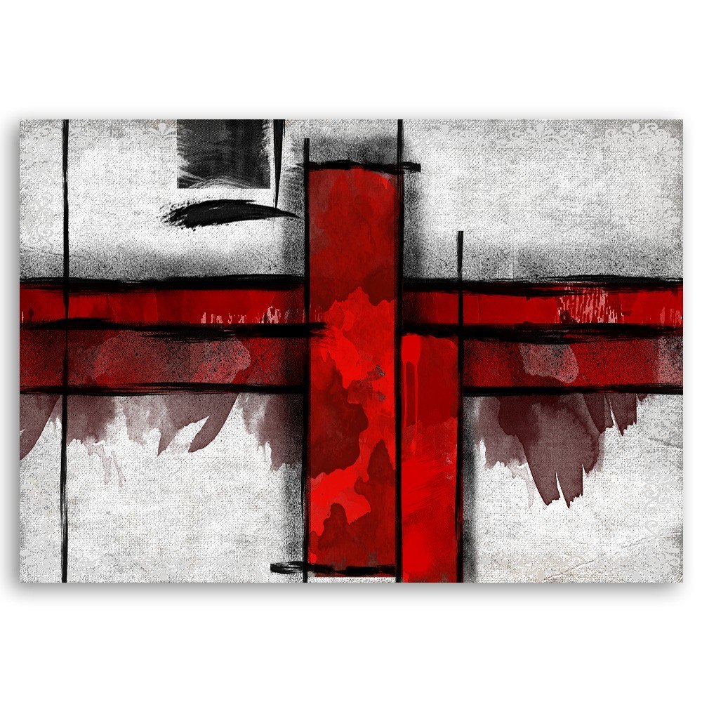 Emaga Obraz na płótnie, Czerwone prostokąty abstrakcja - 100x70